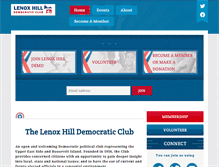 Tablet Screenshot of lenoxhilldems.org